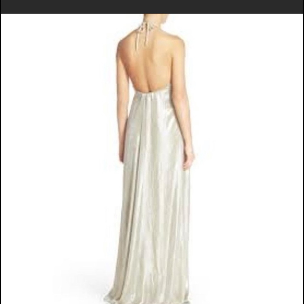 Nouvelle Amsale Gold Dress - Short/Low back